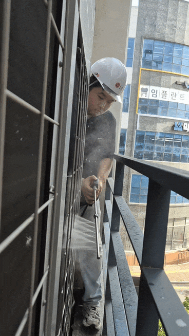 신규 노즐 시연 사진